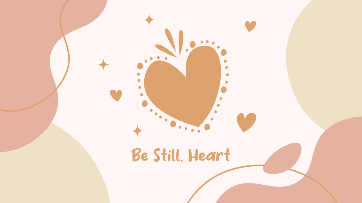 Free Boho Heart Wallpaper Template