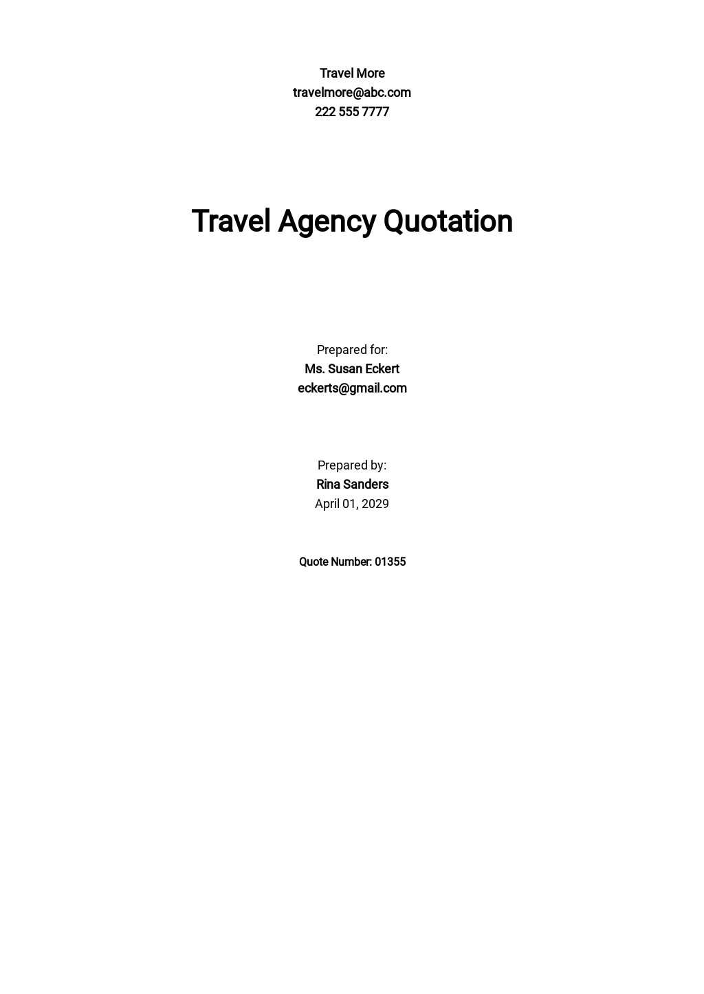 Simple Travel Agency Quotation Template.jpe