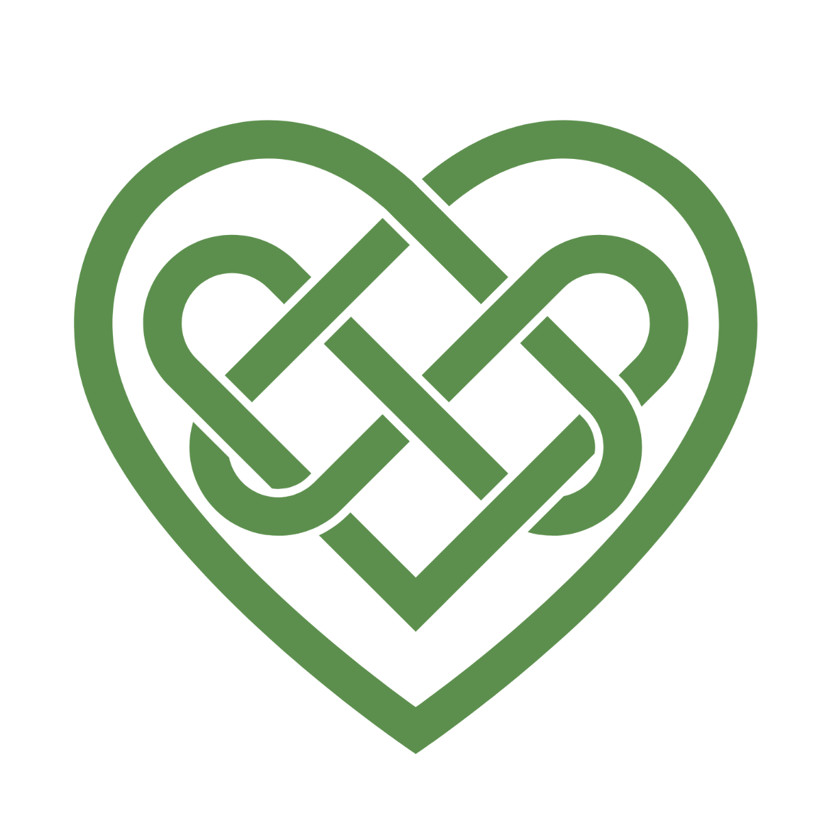 Celtic Heart Knot Clipart Template