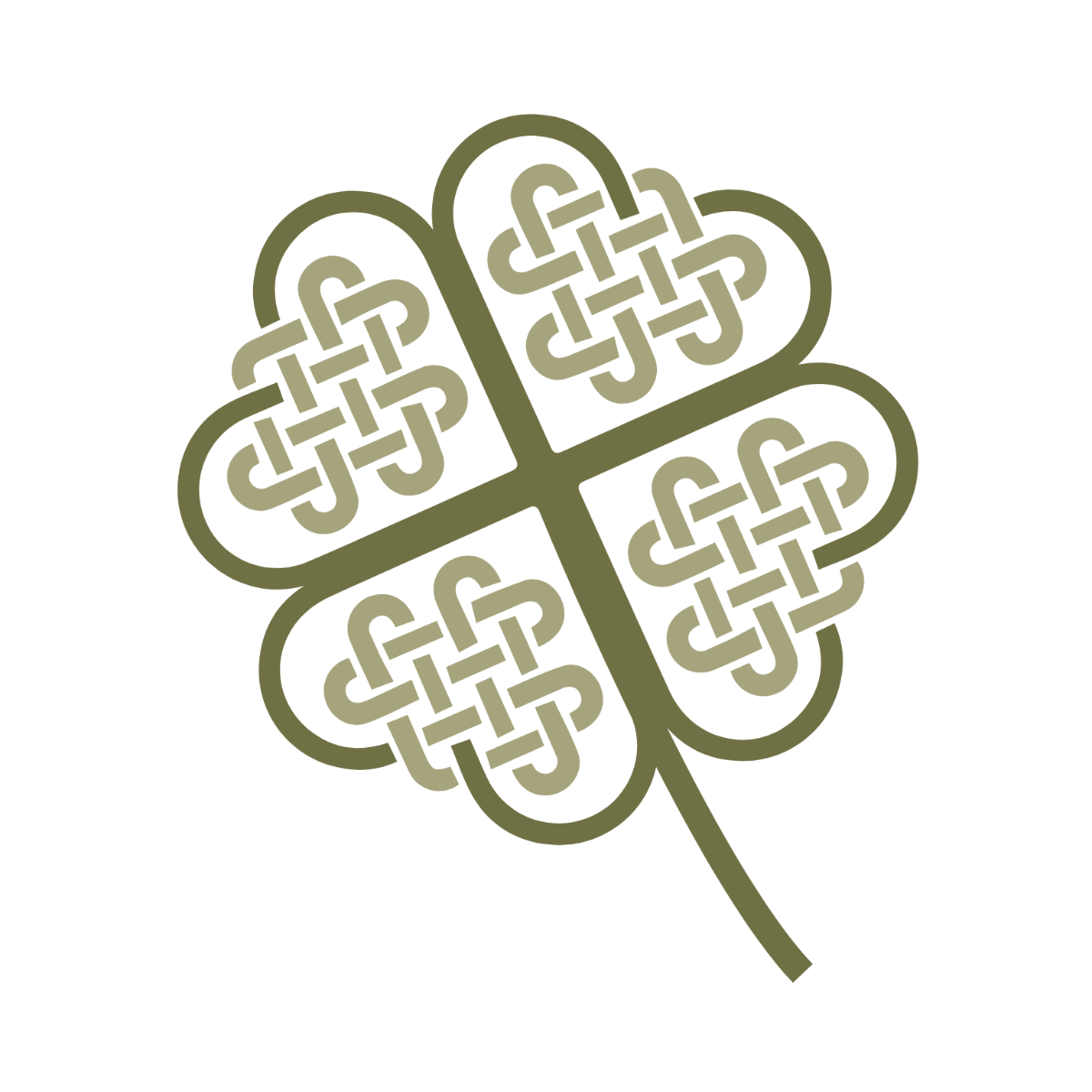 Celtic Leaf Clipart Template