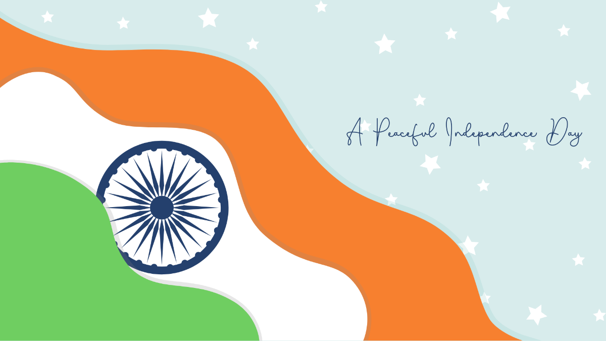 India Independence Day Wishes Wallpaper Template