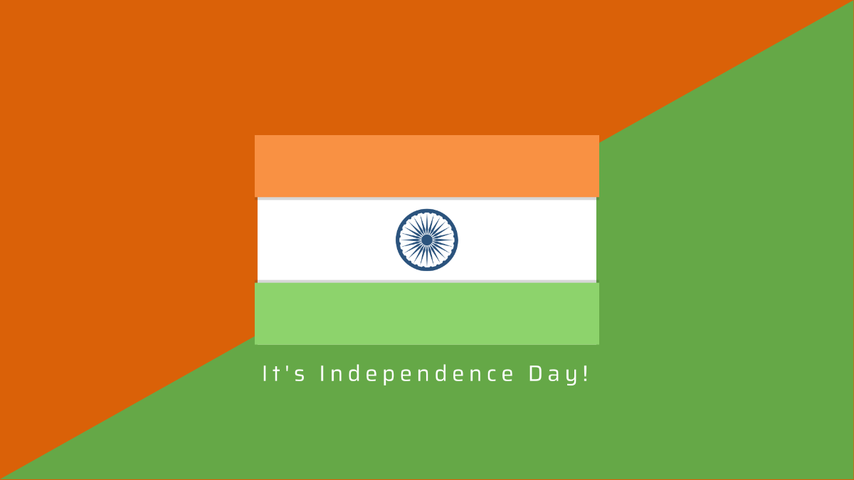 Indian Independence Day Flag Wallpaper Template