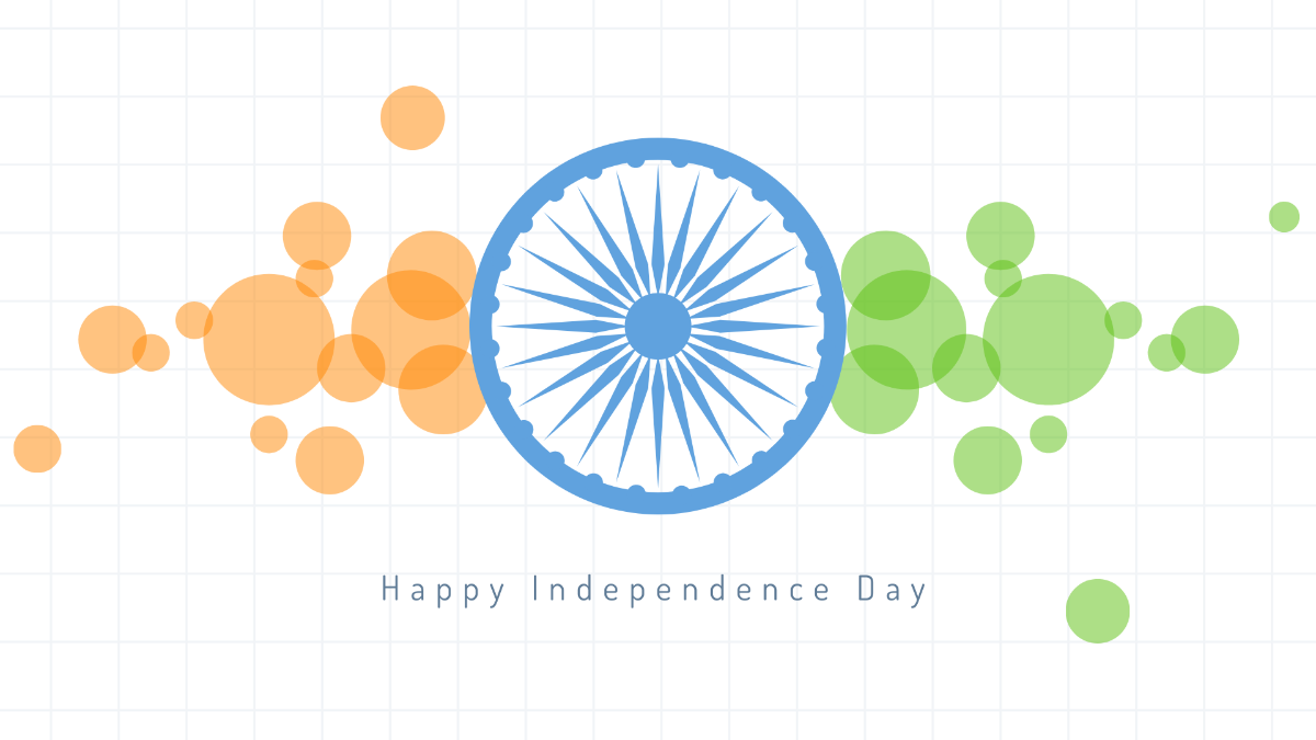 Modern India Independence Day Wallpaper Template