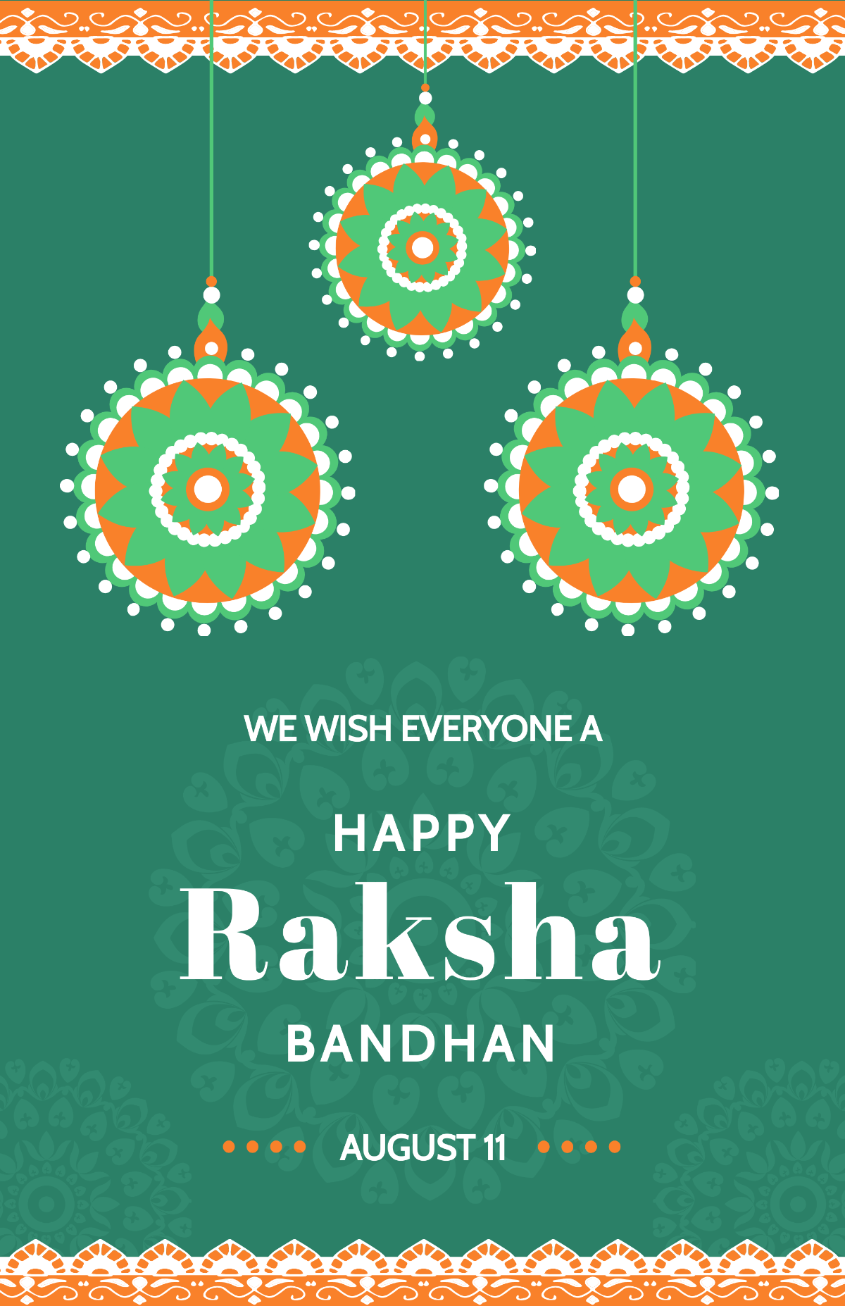 Raksha Bandhan Wishes Poster