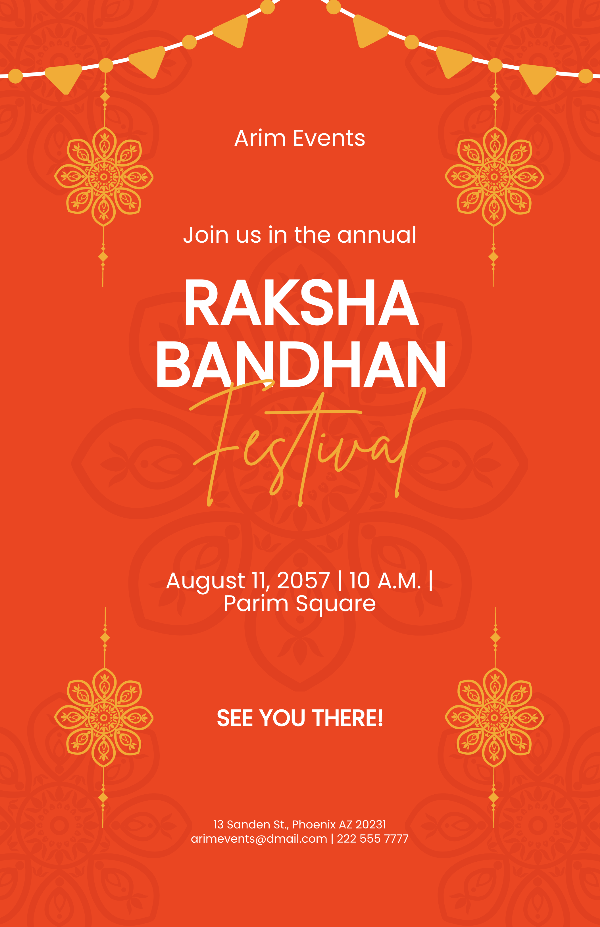 Raksha Bandhan Festival Poster Template