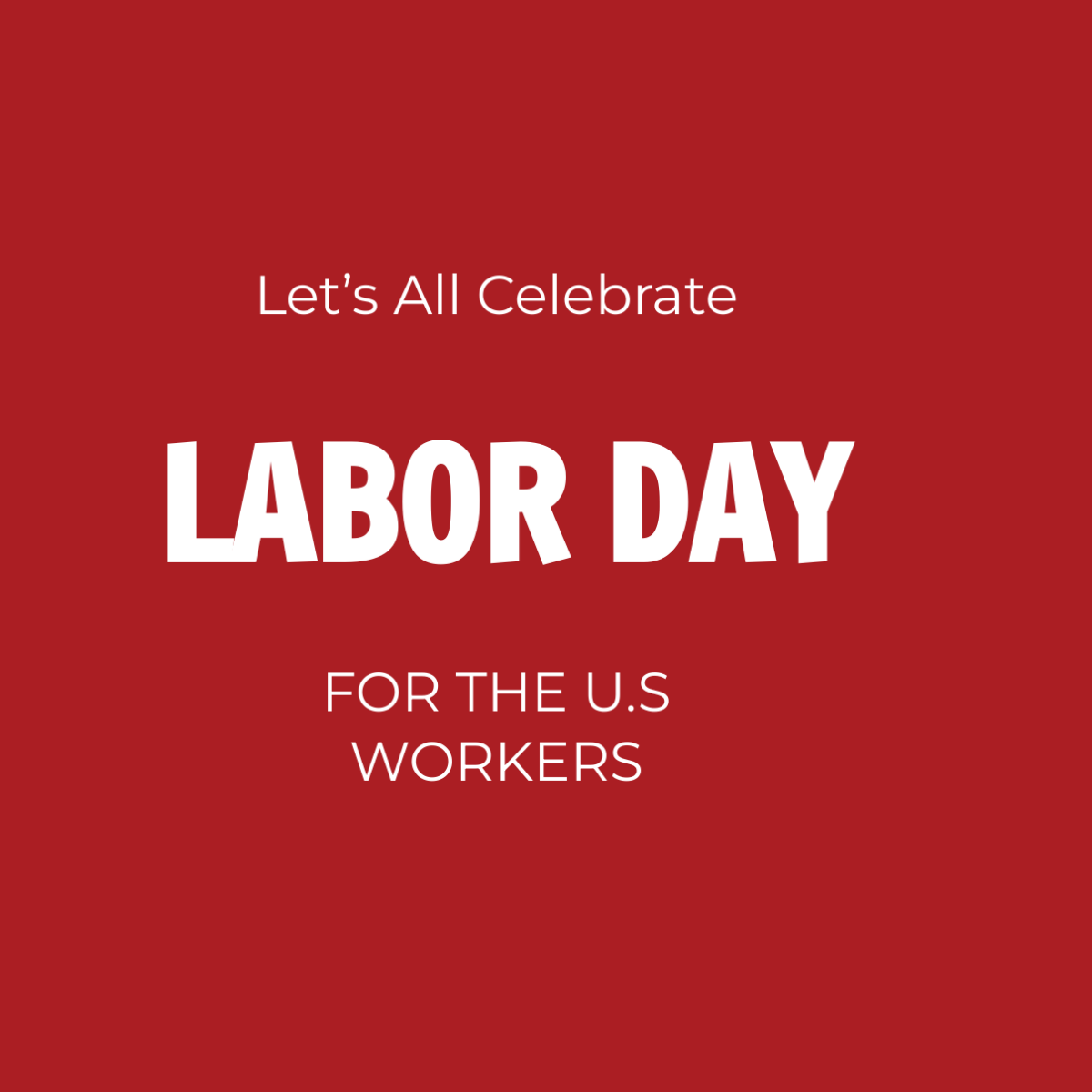 Free Labor Day Instagram Profile Photo Template