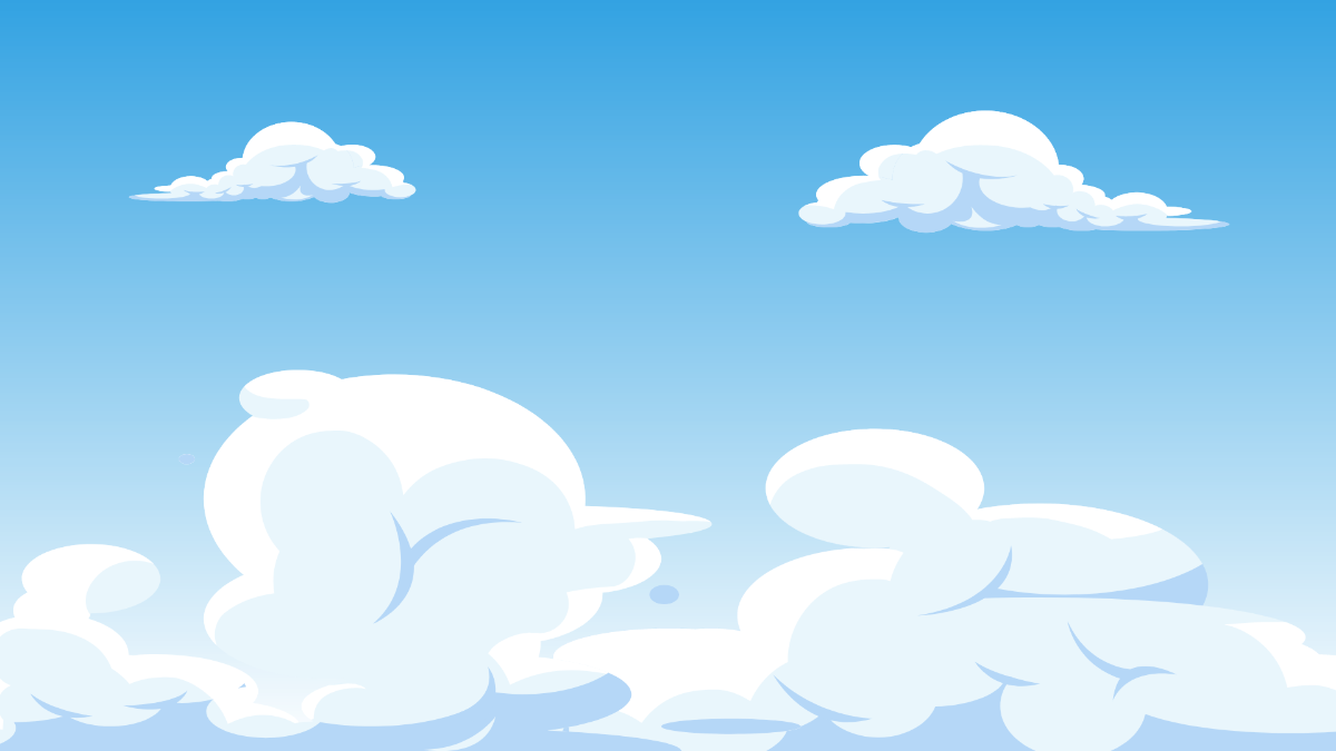 Cloudy Sky Background Template