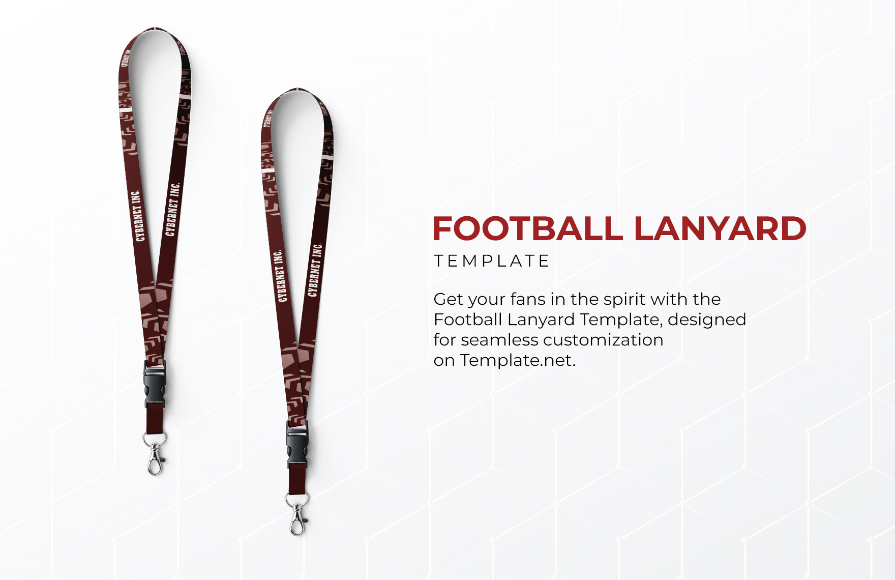 Football Lanyard Template - Edit Online & Download