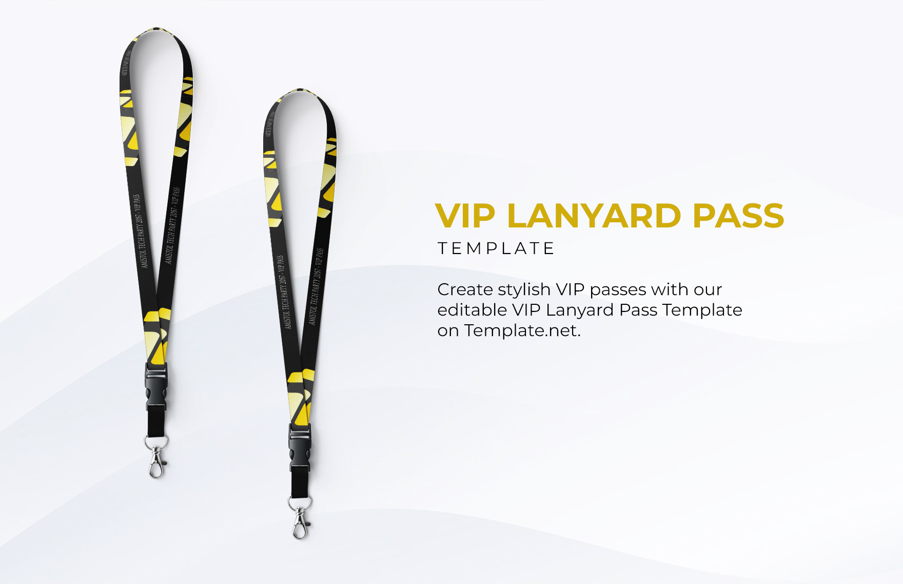 VIP Lanyard Pass Template - Edit Online & Download