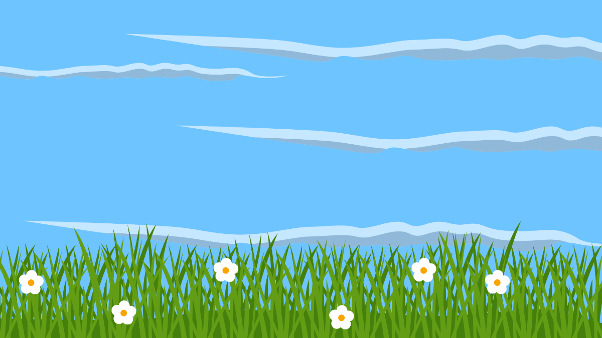Free Grass And Sky Background Template