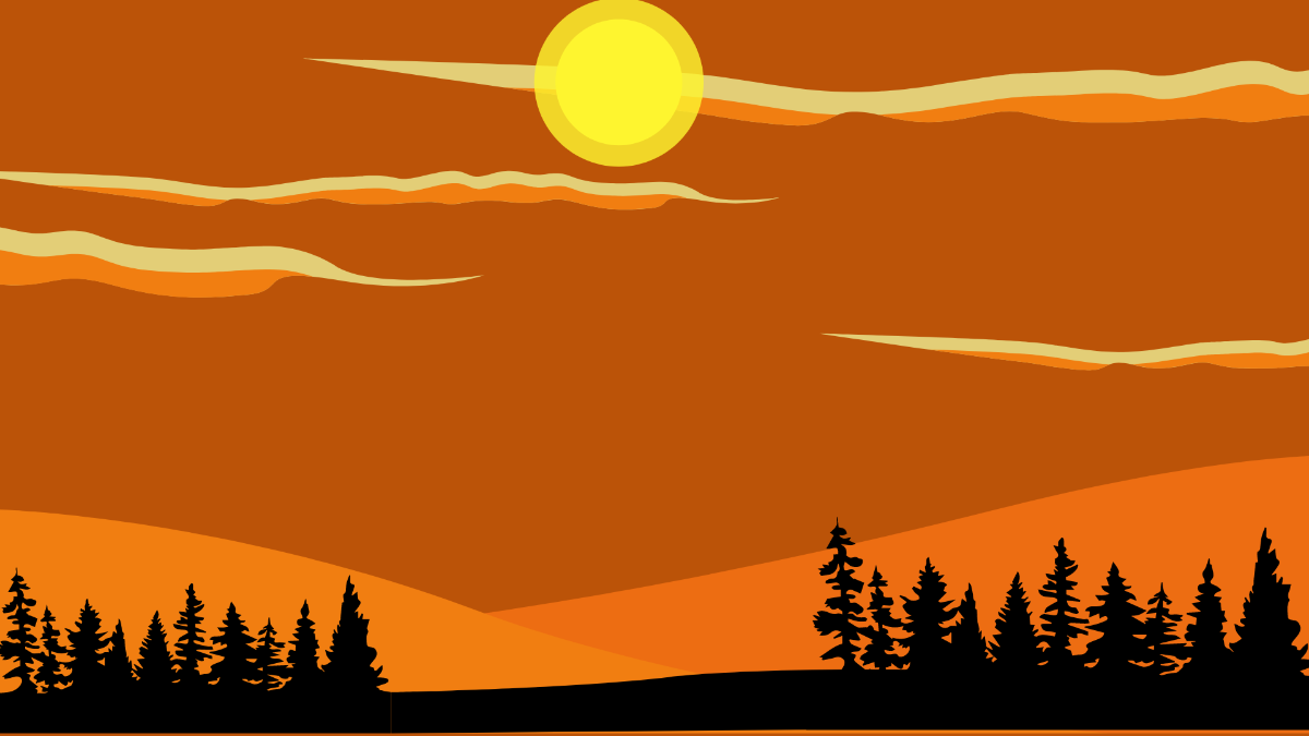Sky And Trees Background Template