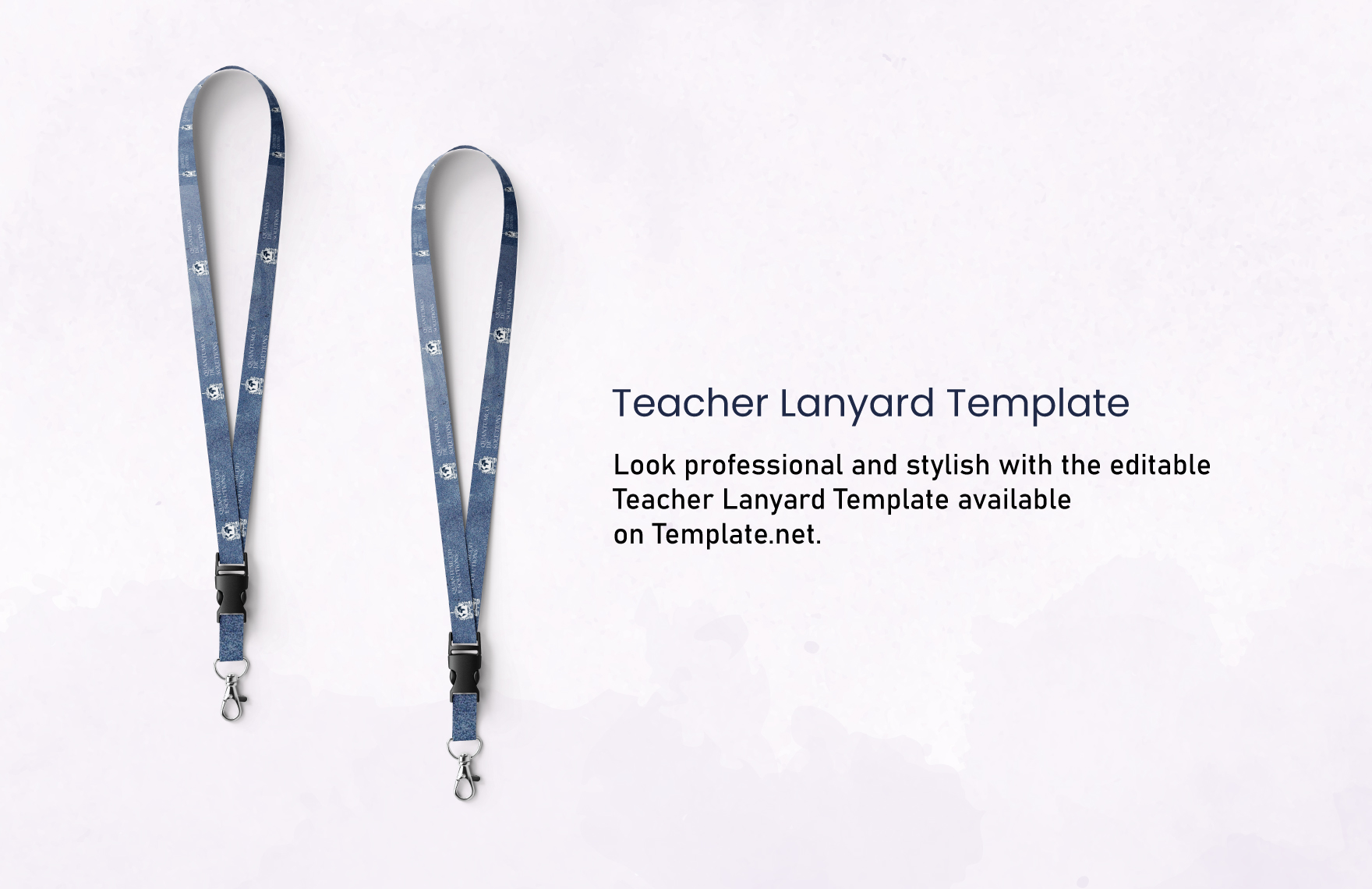 Aesthetic Teacher Lanyard Template - Edit Online & Download