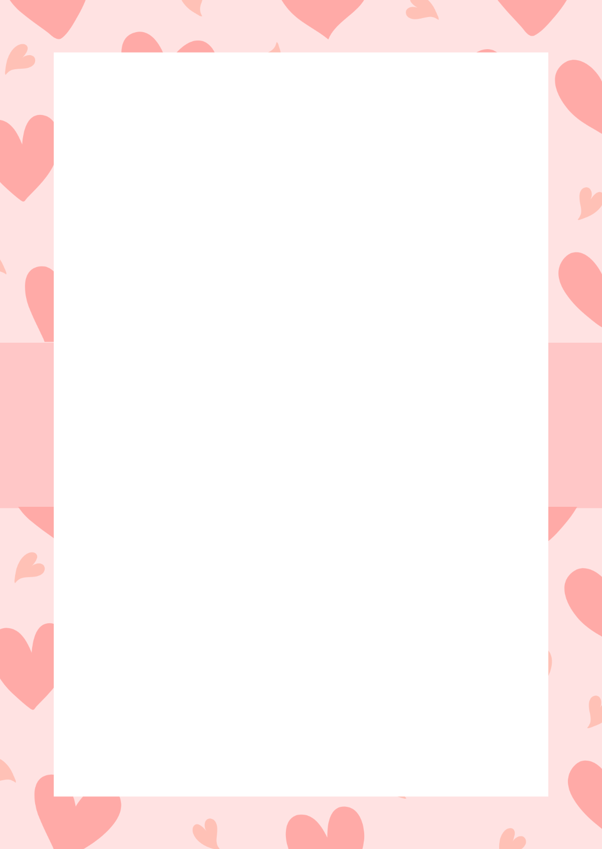 Pink Page Border Template