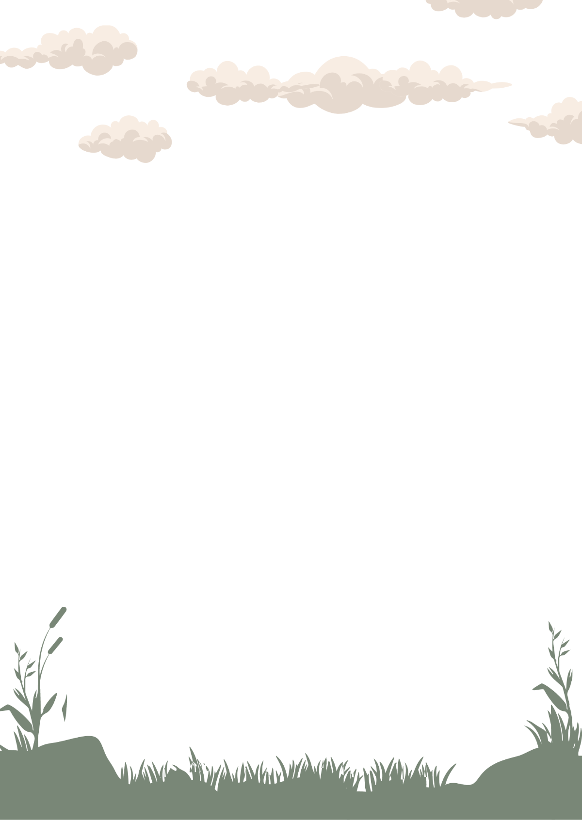 Grass Page Border Template