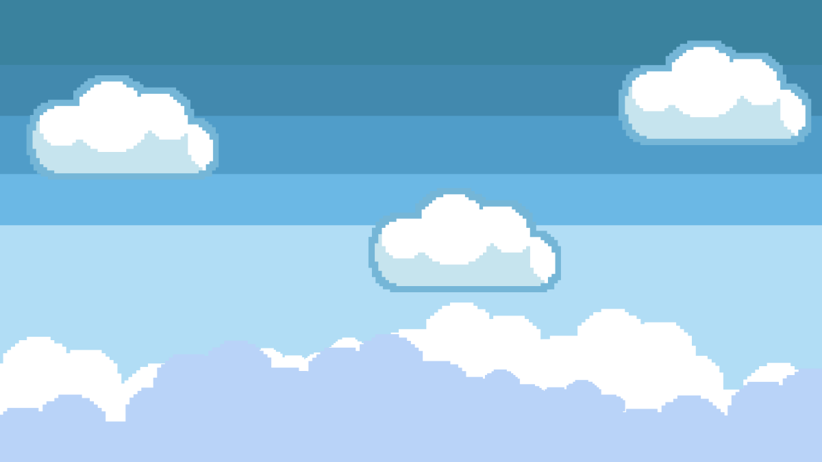 Pixel Sky Background Template