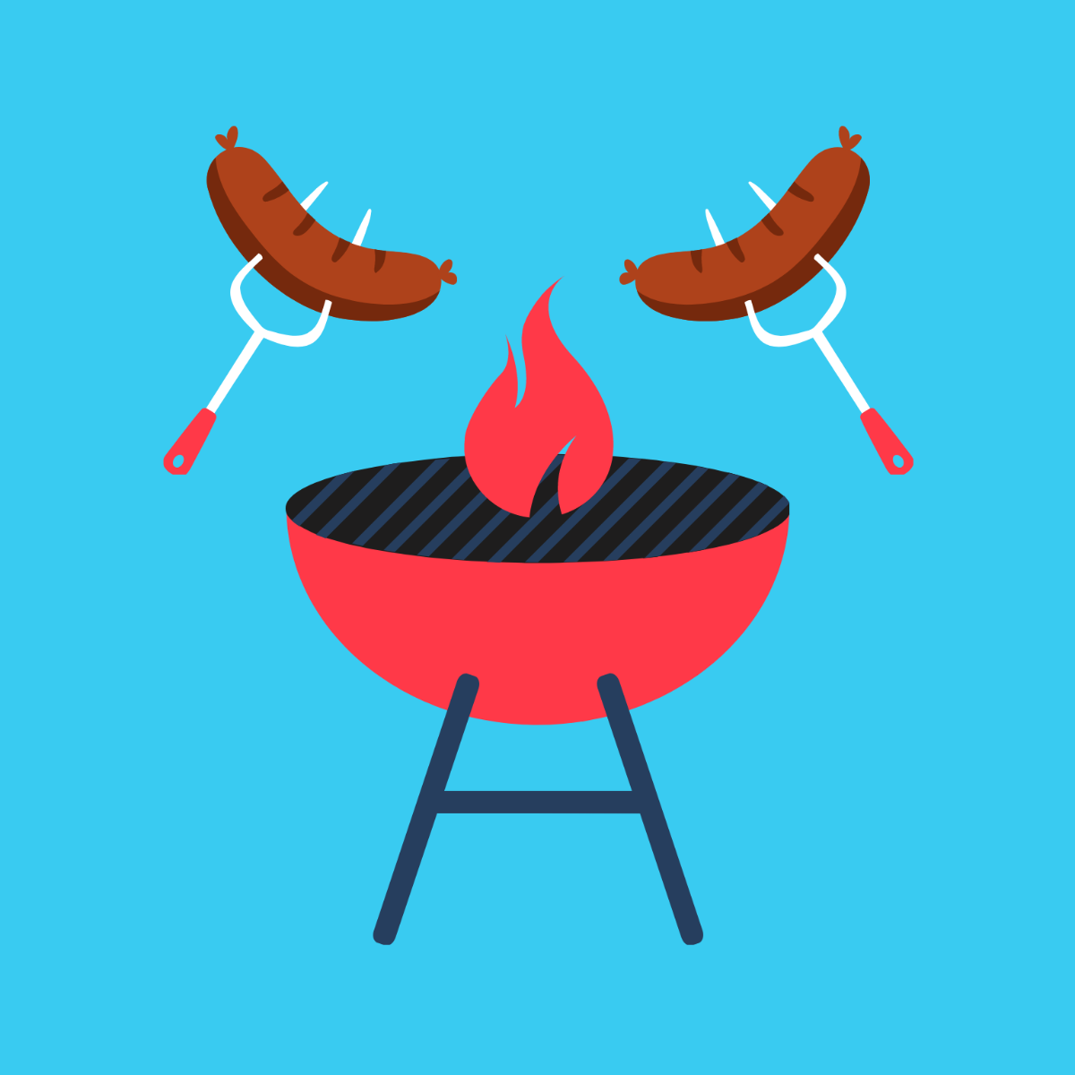 Labor Day Bbq Clipart Template