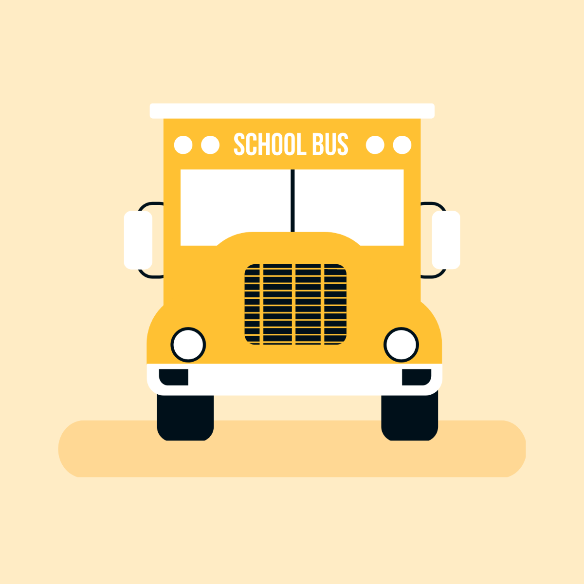 Back To School Bus Clipart Template