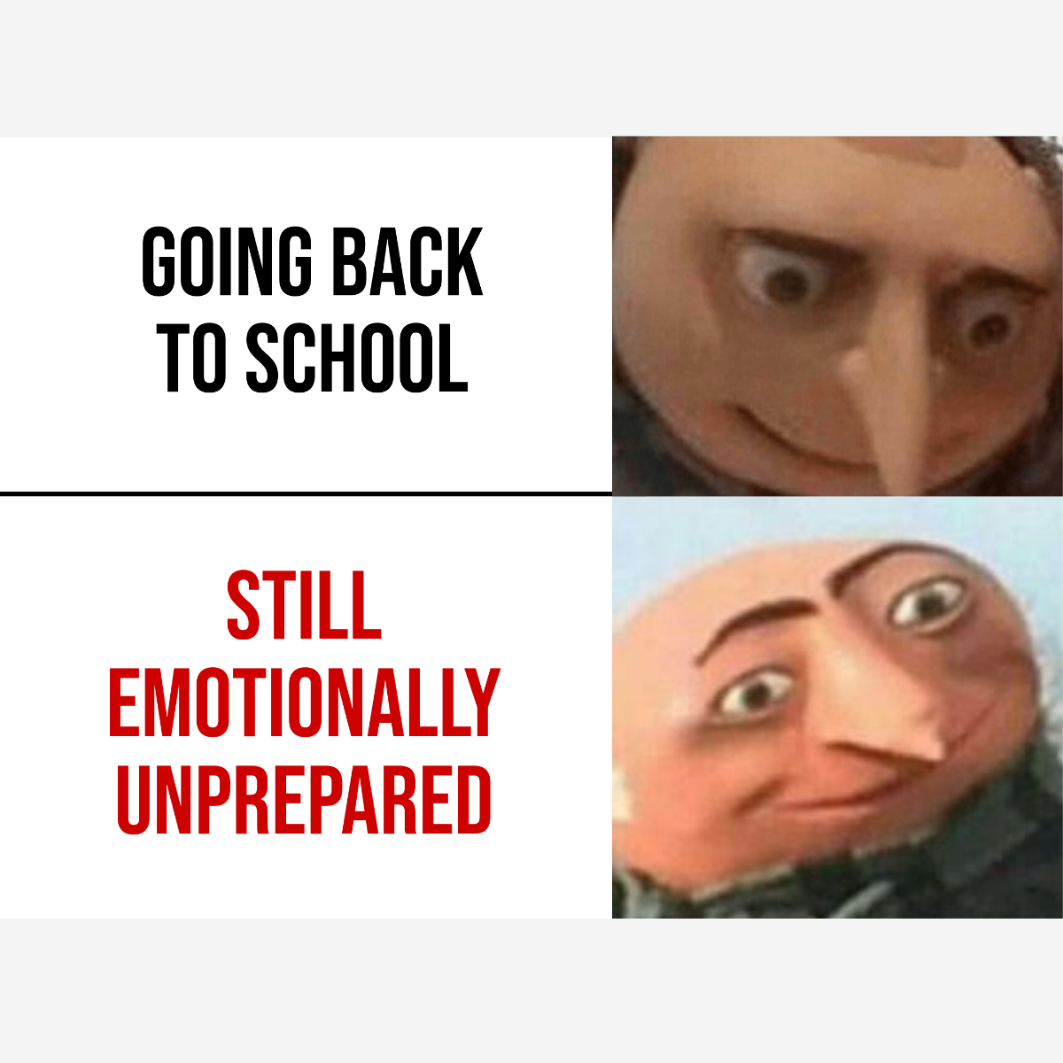 Free Going Back To School Meme Template