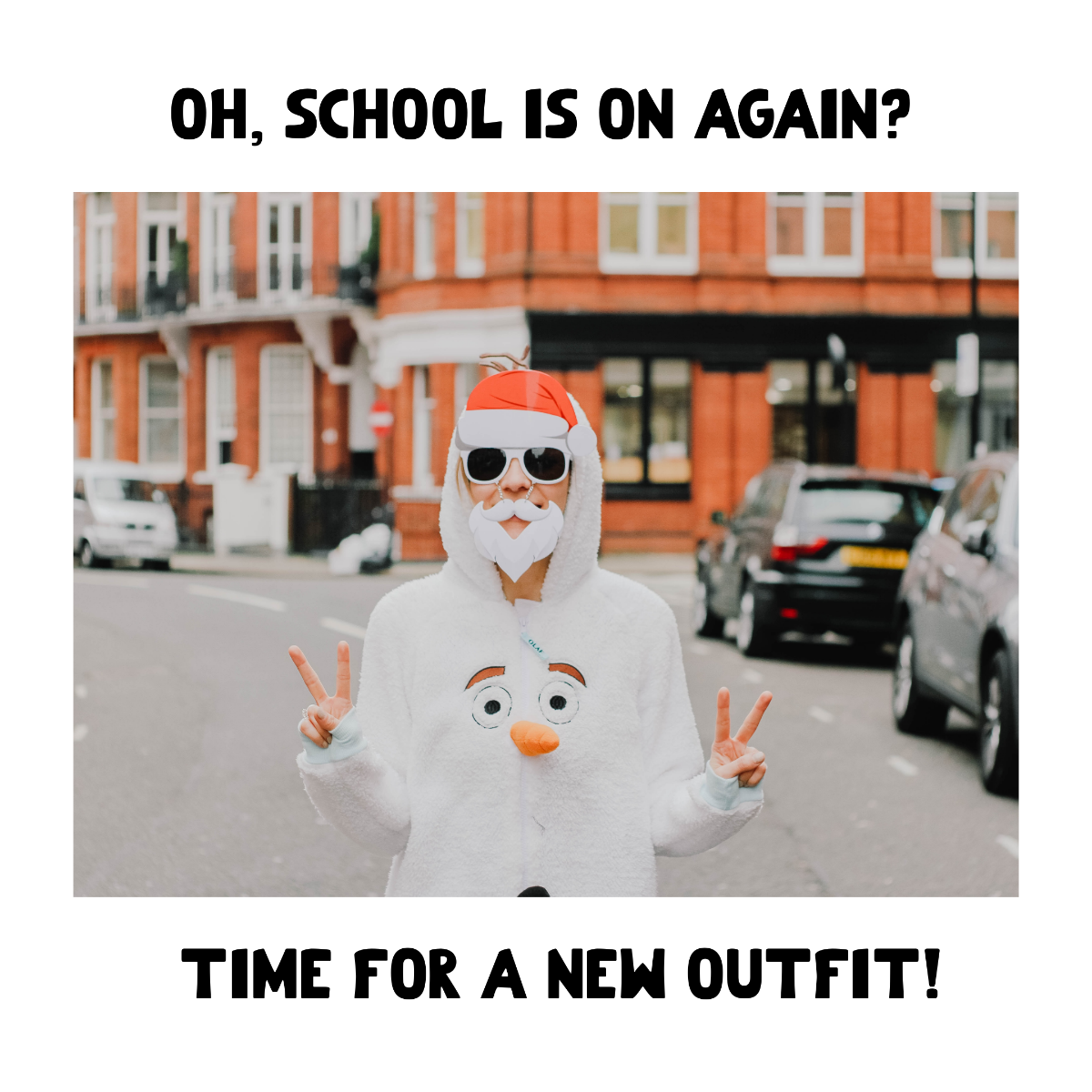 Back To School Outfit Meme Template