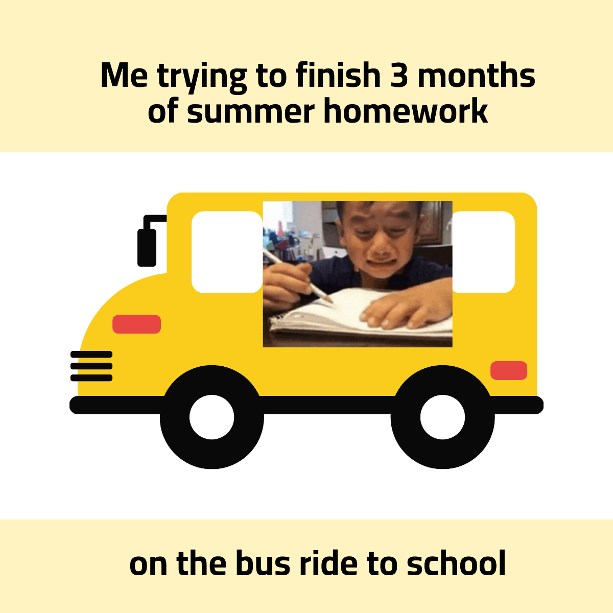 Free Funny Back To School Meme Template