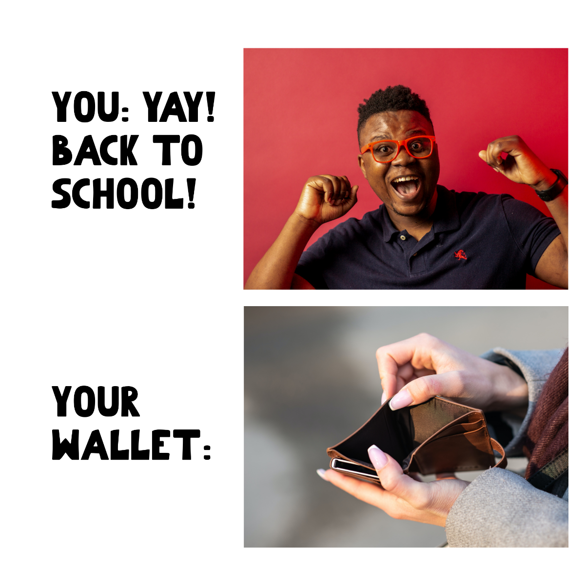 Funny Back To School Meme Template