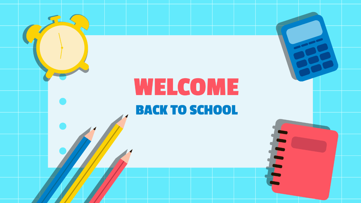 Welcome Back To School Background Template