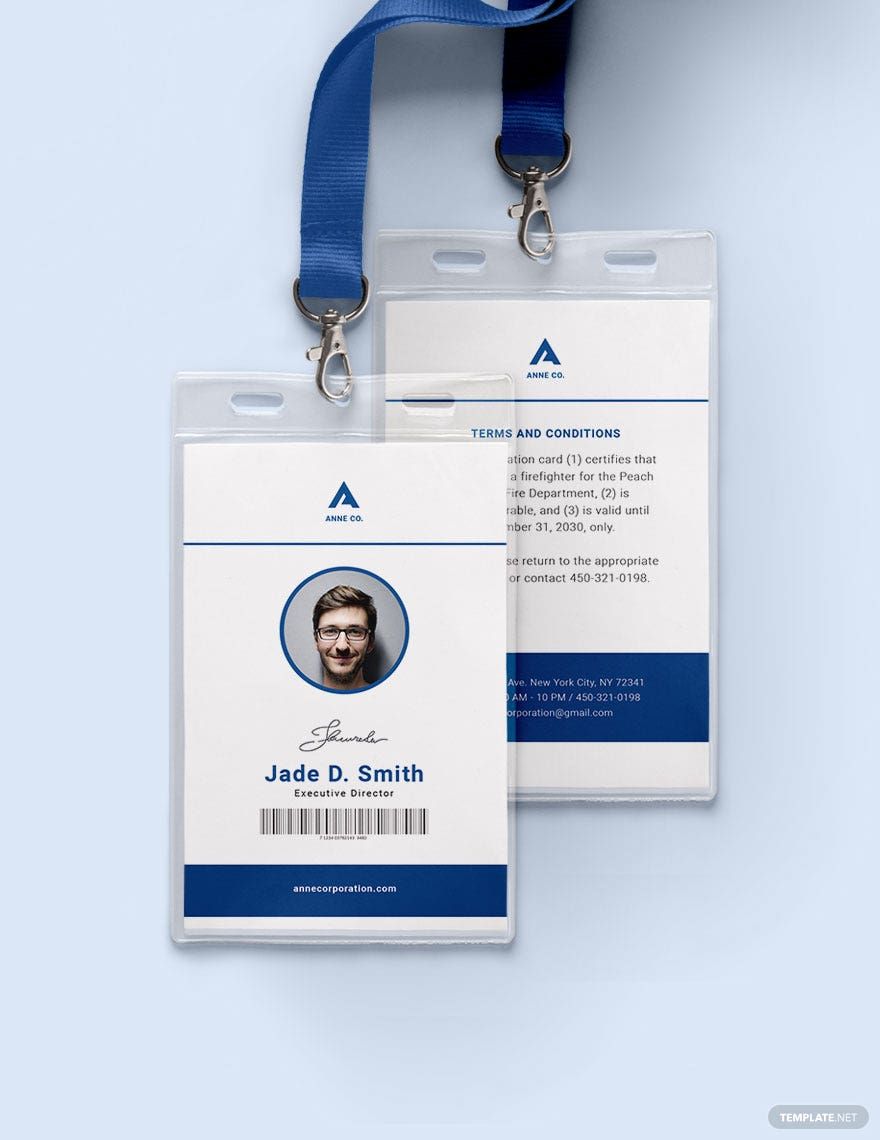 Modern Corporate ID Card Template