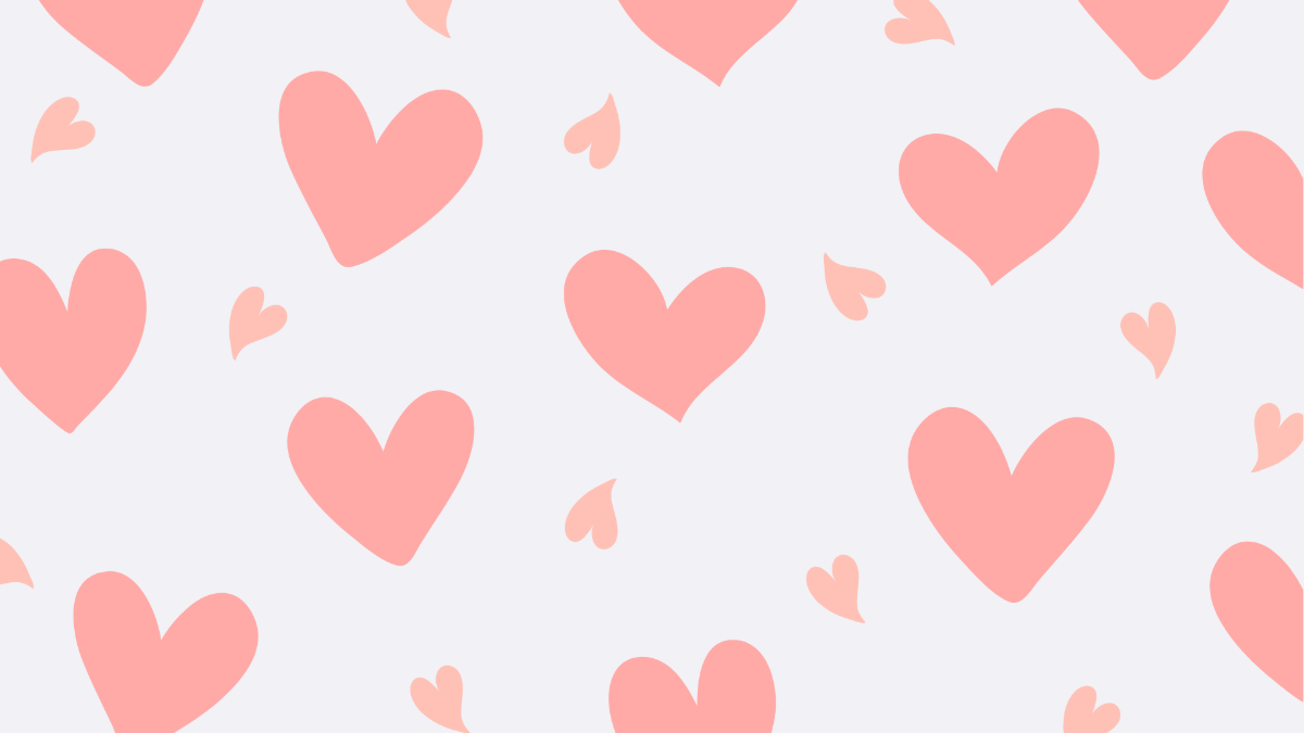 Pink Heart Background Template