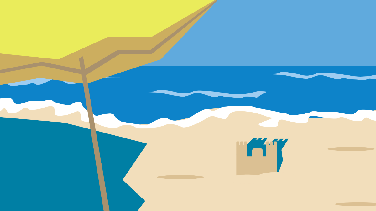 Ocean Sand Background Template