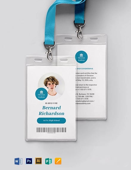 student id cards templates free downloads