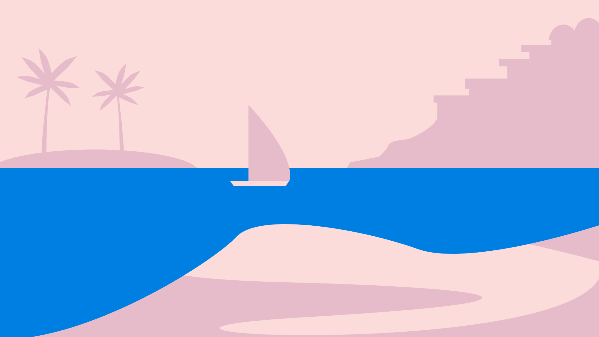 Pink Ocean Background