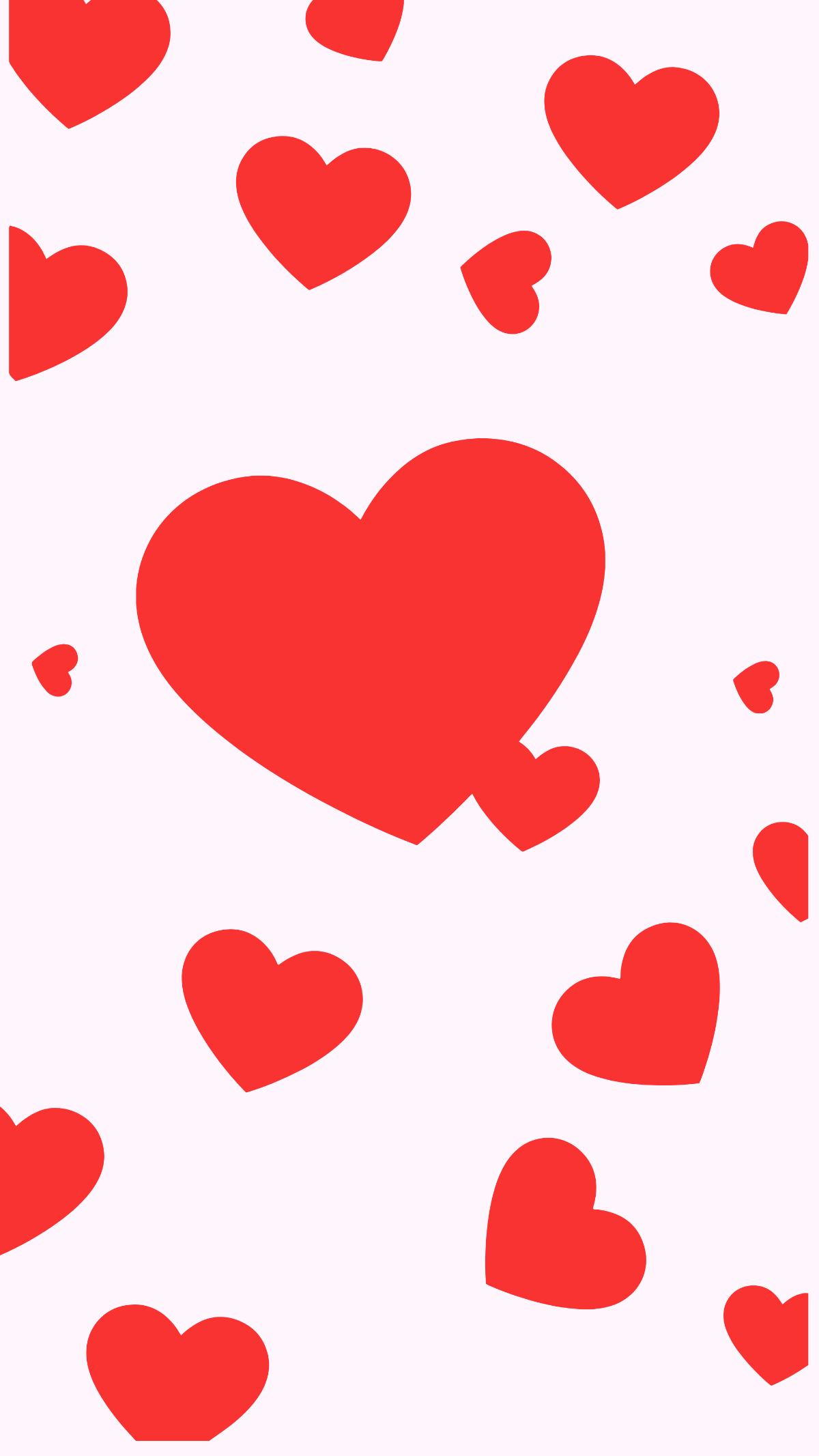 Sparkle Red Heart Background Template