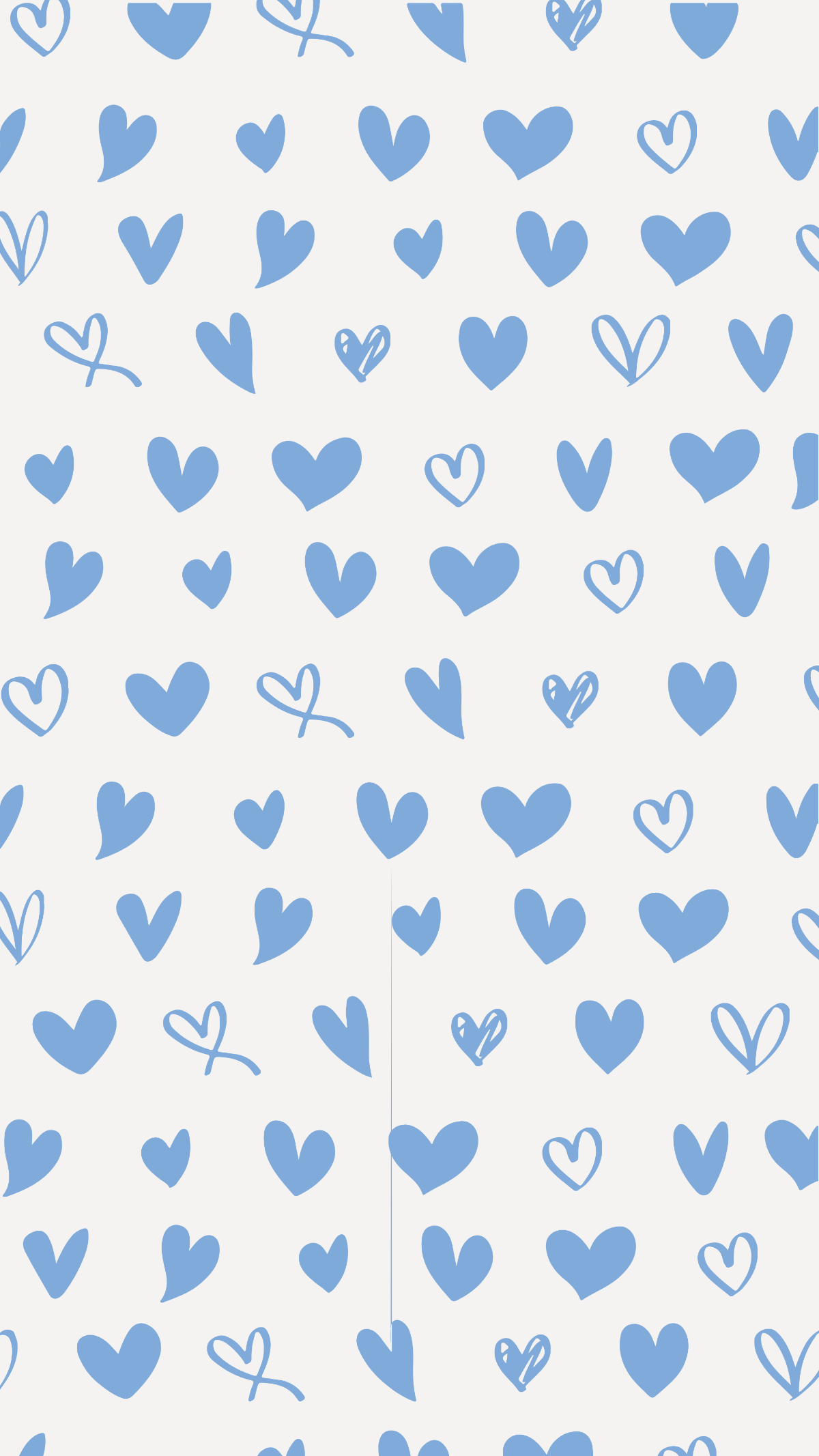 Iphone Blue Heart Background Template