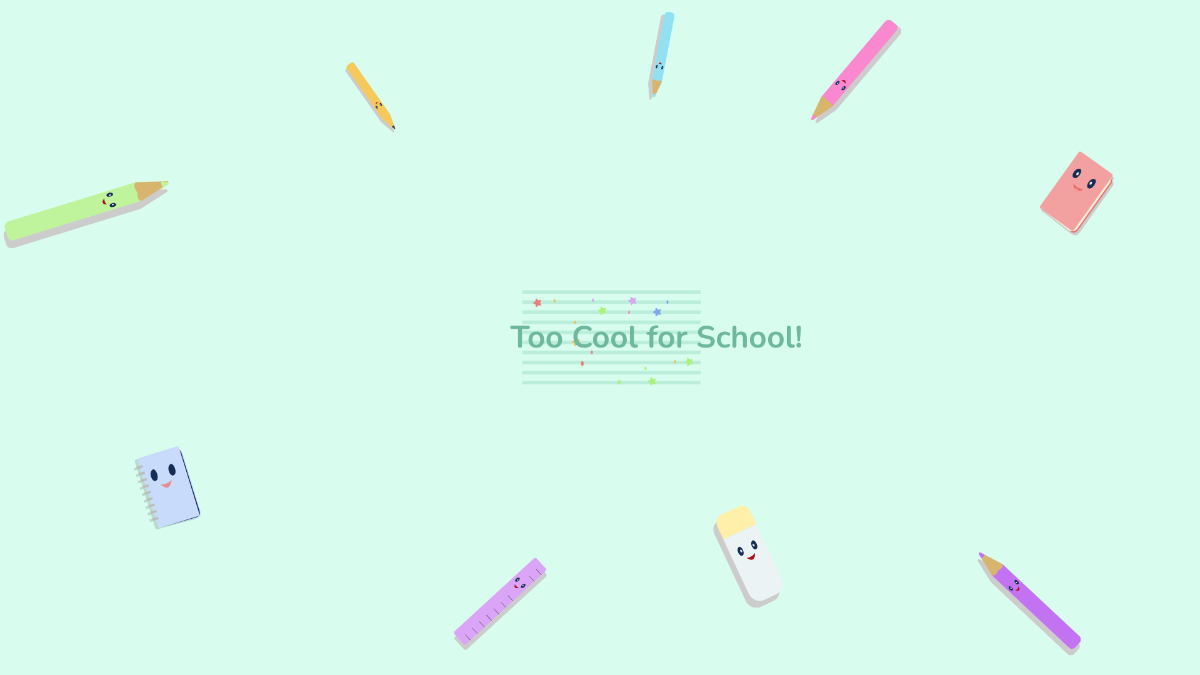 Free Cute Back To School Background Template to Edit Online