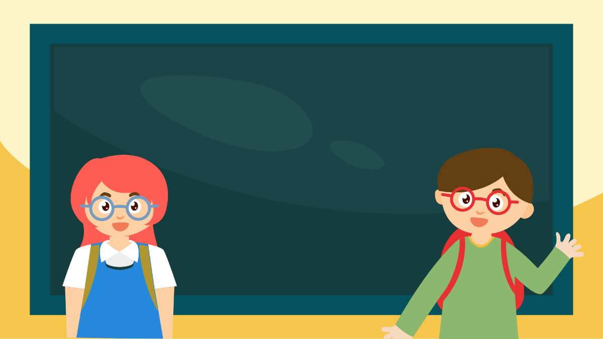 Cartoon Back To School Background Template