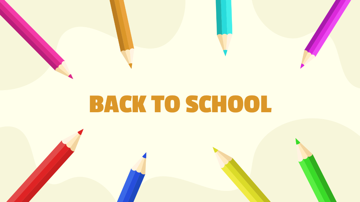 Transparent Back To School Background Template