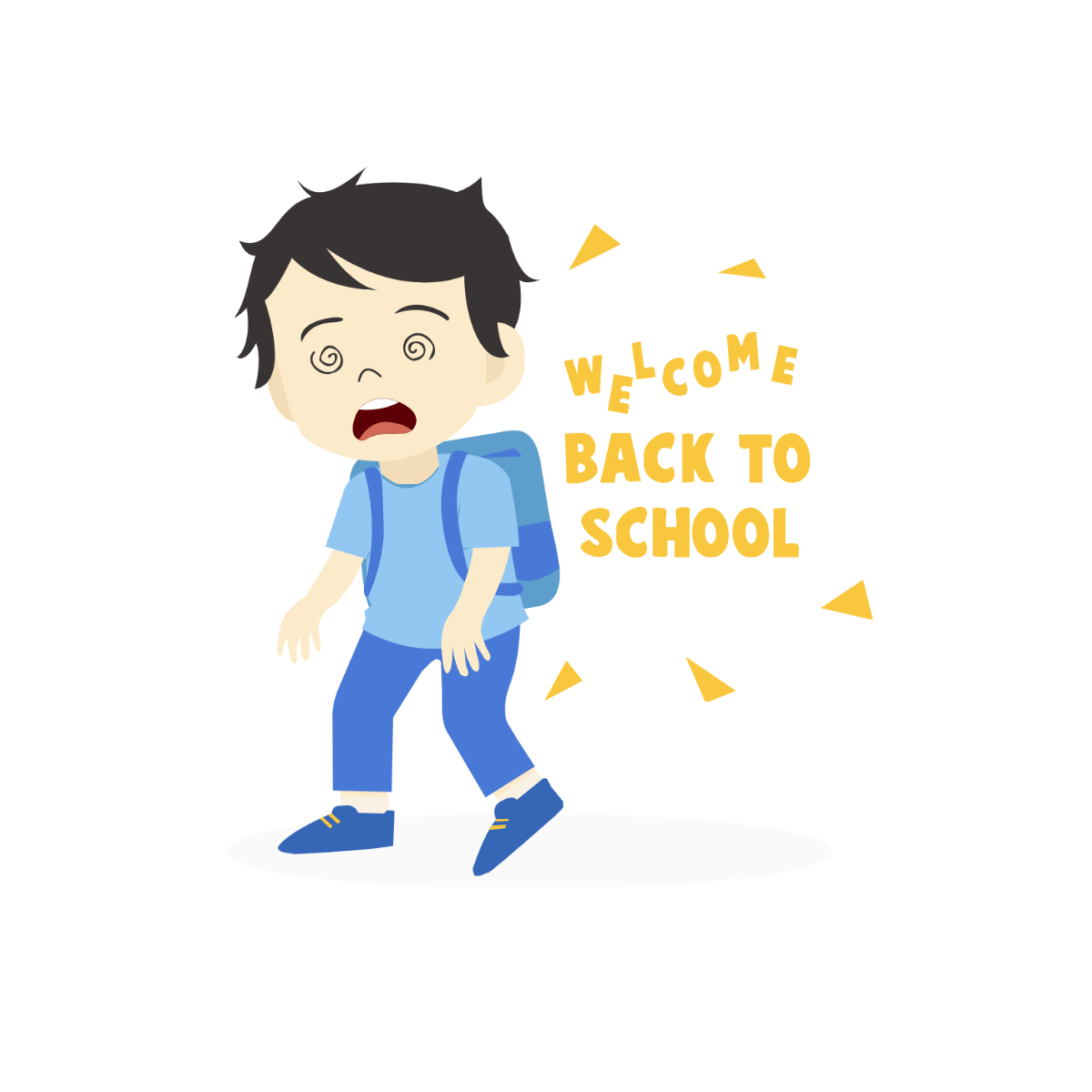Funny Back To School Clipart Template