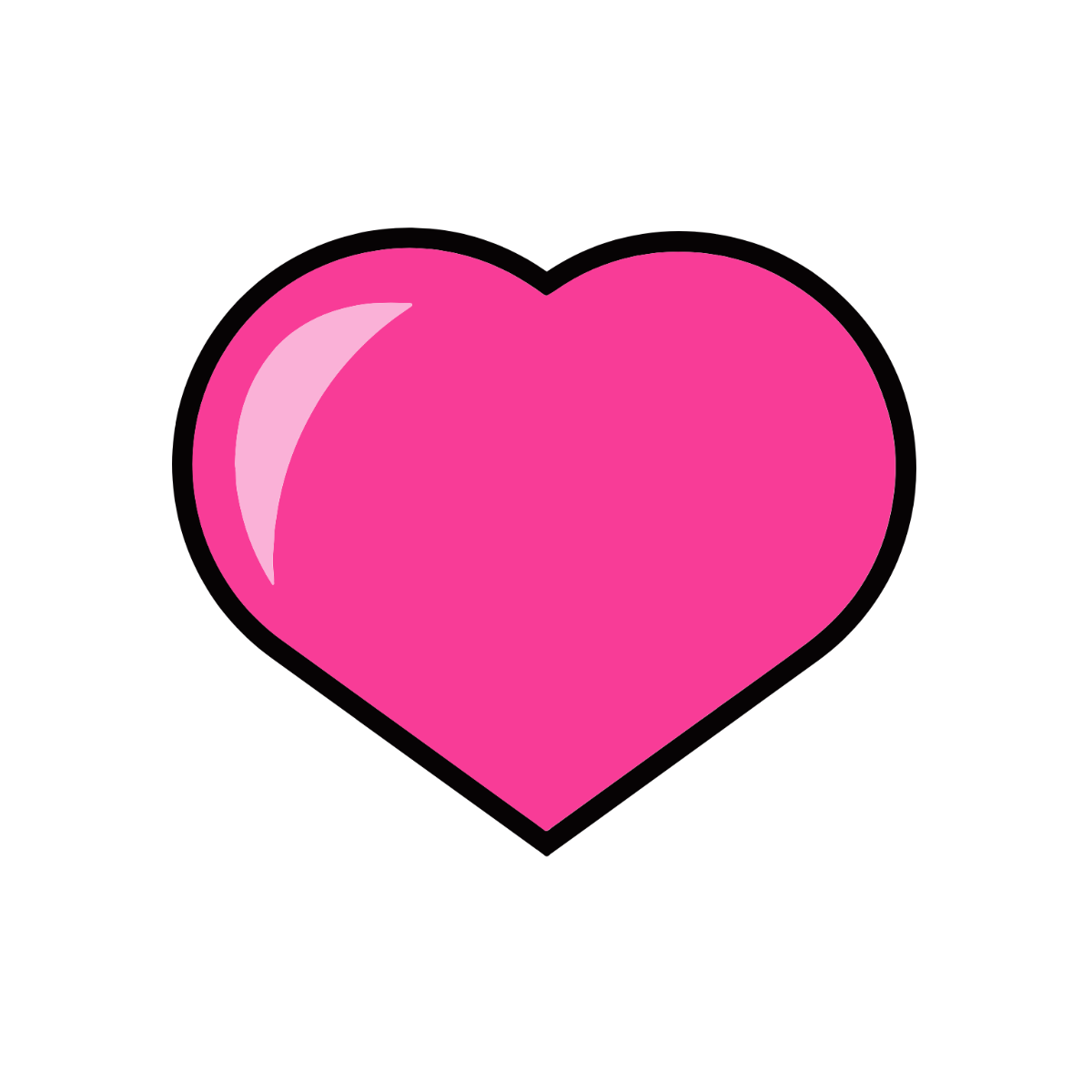 Pink Heart Clipart Template