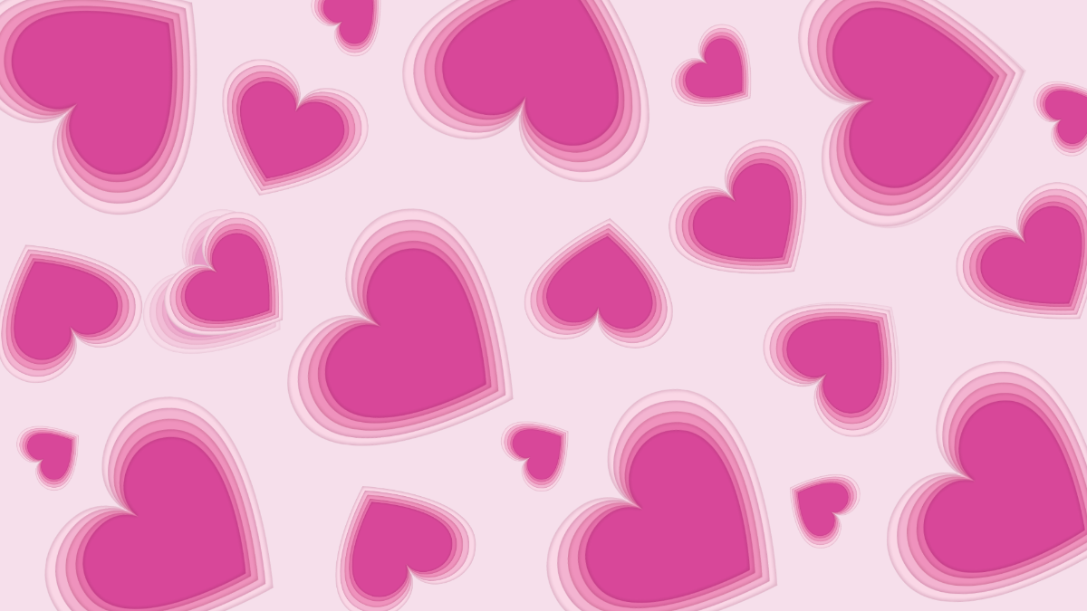 Aesthetic Heart Background Template