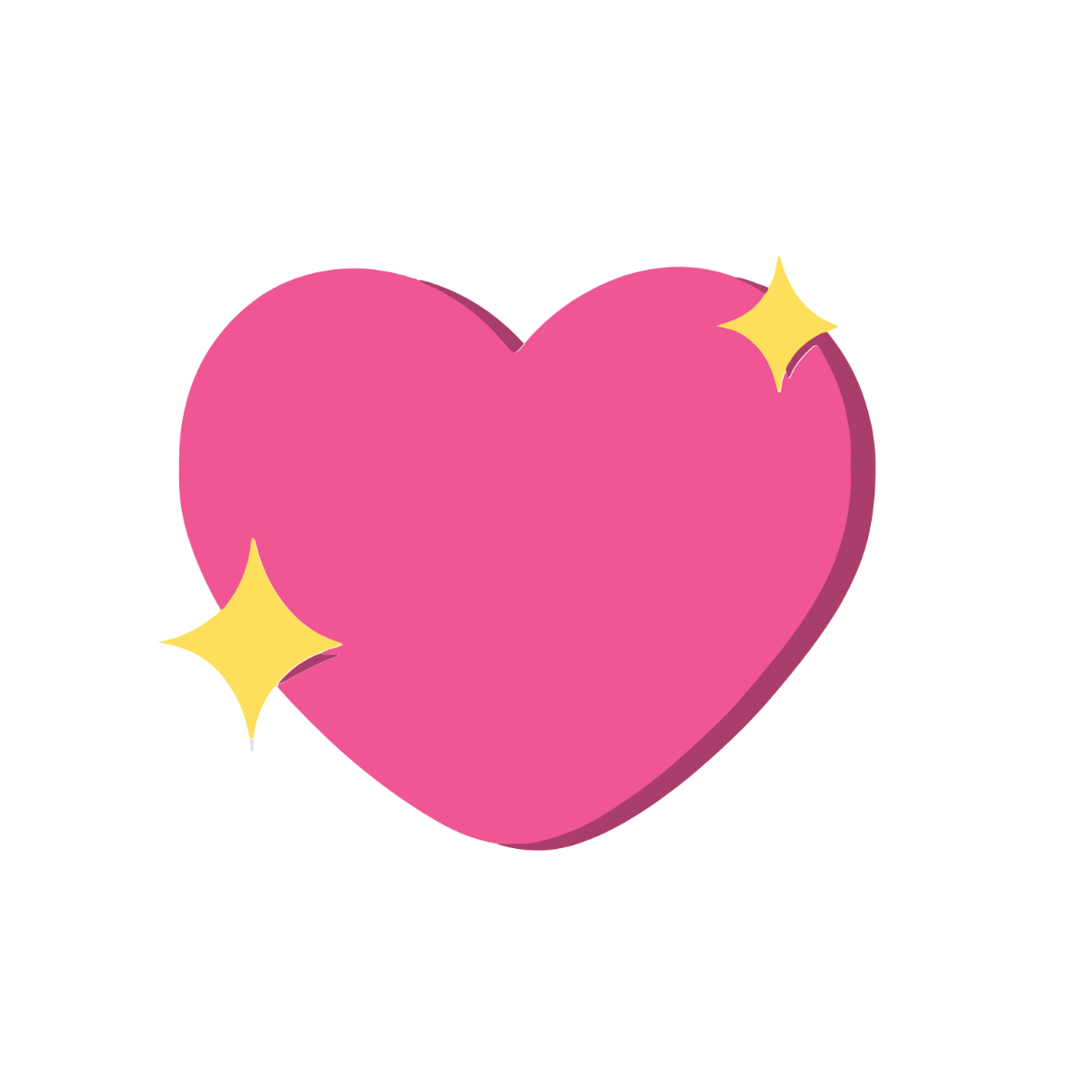 Small Pink Heart Clipart Template
