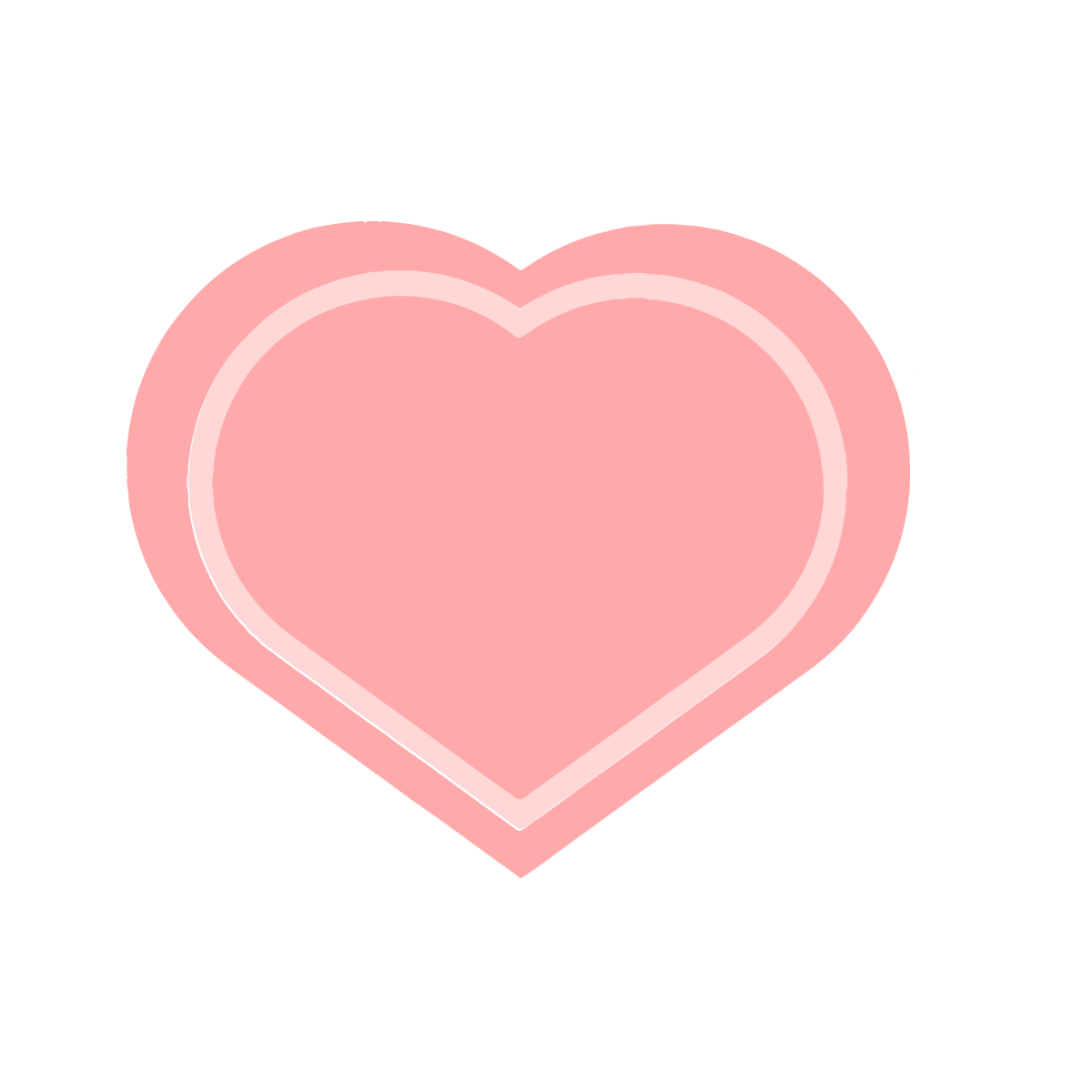 Light Pink Heart Clipart Template