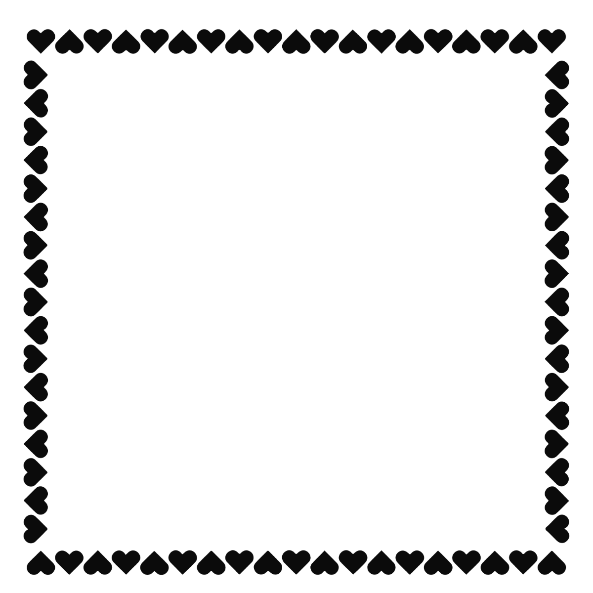 Black Frame Border Clipart Template