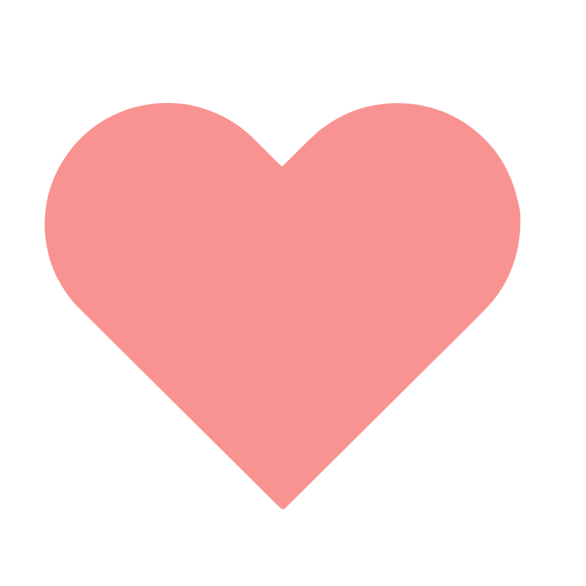 Pink Transparent Heart Clipart Template