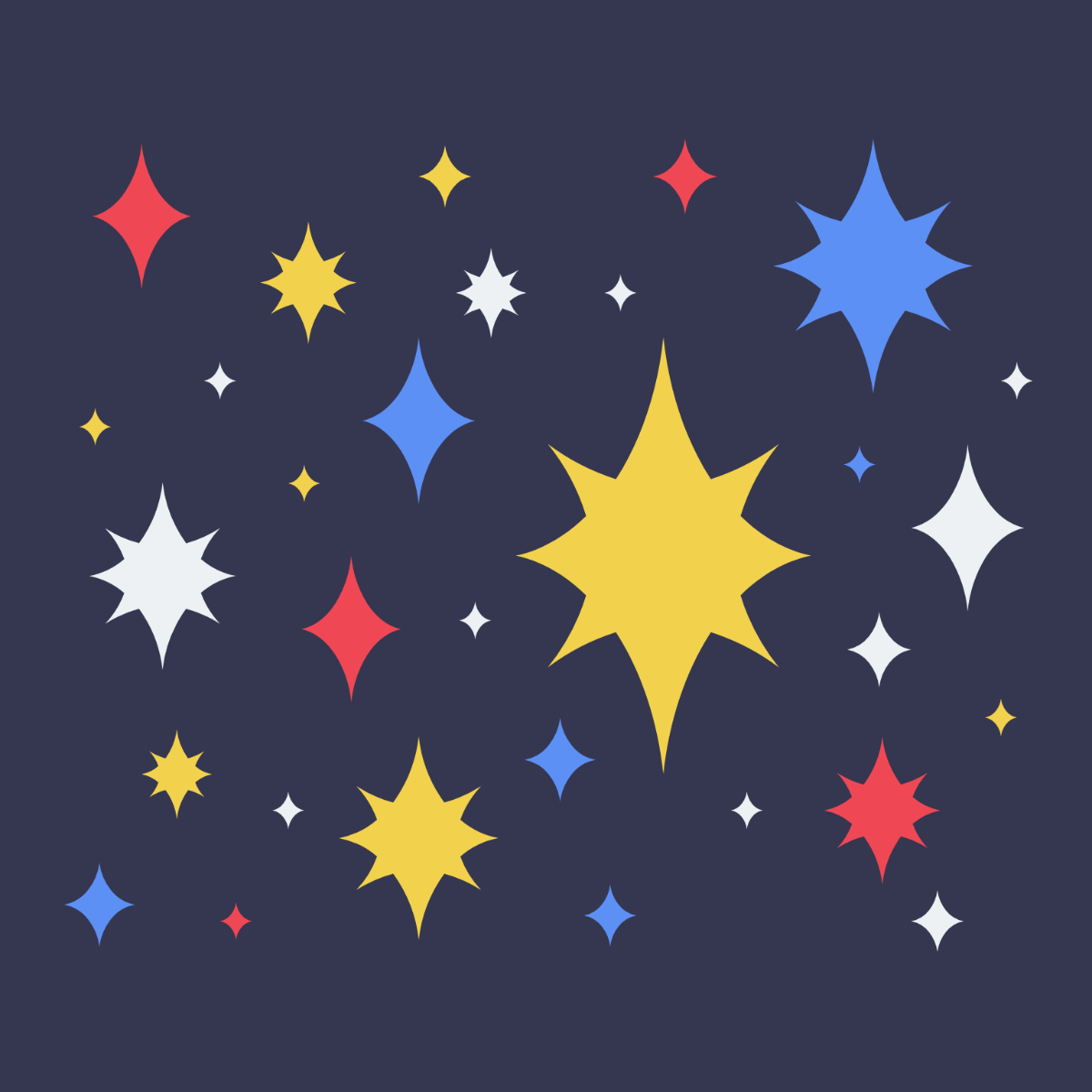 Star Cluster Vector Template