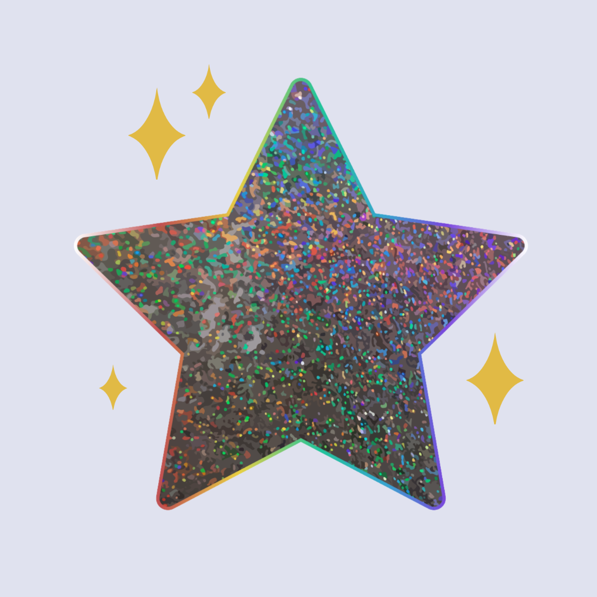 Glitter Star Vector