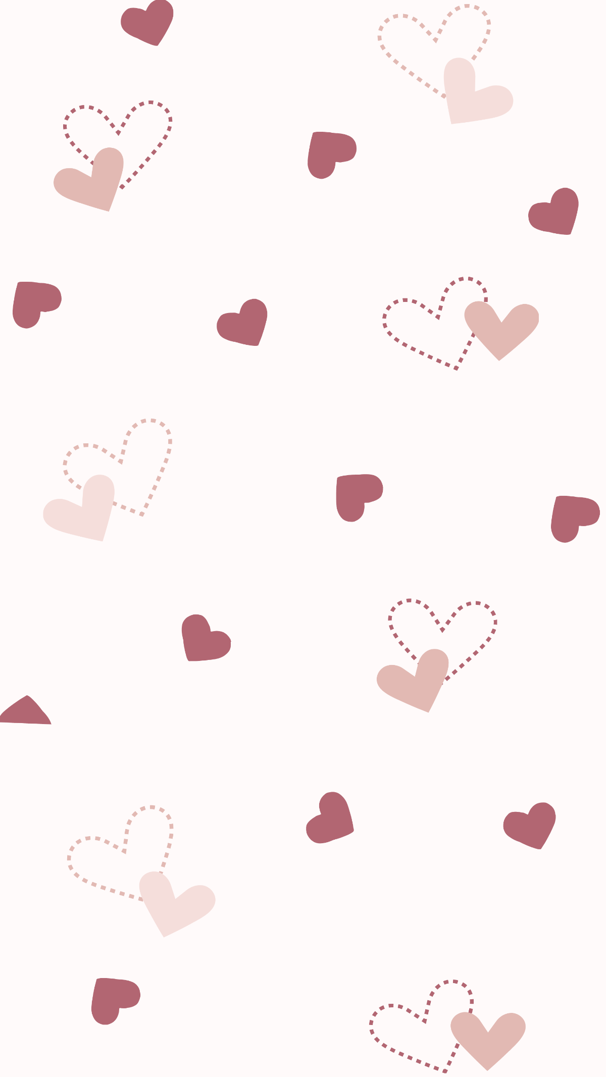 Rose Gold Heart Background Template