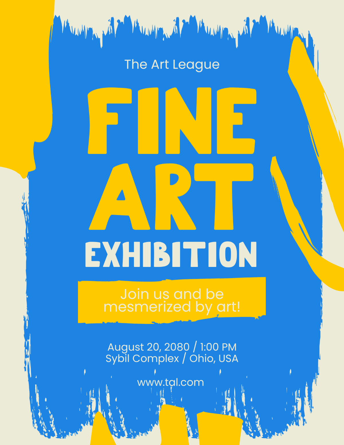 Fine Art Exhibition Flyer Template