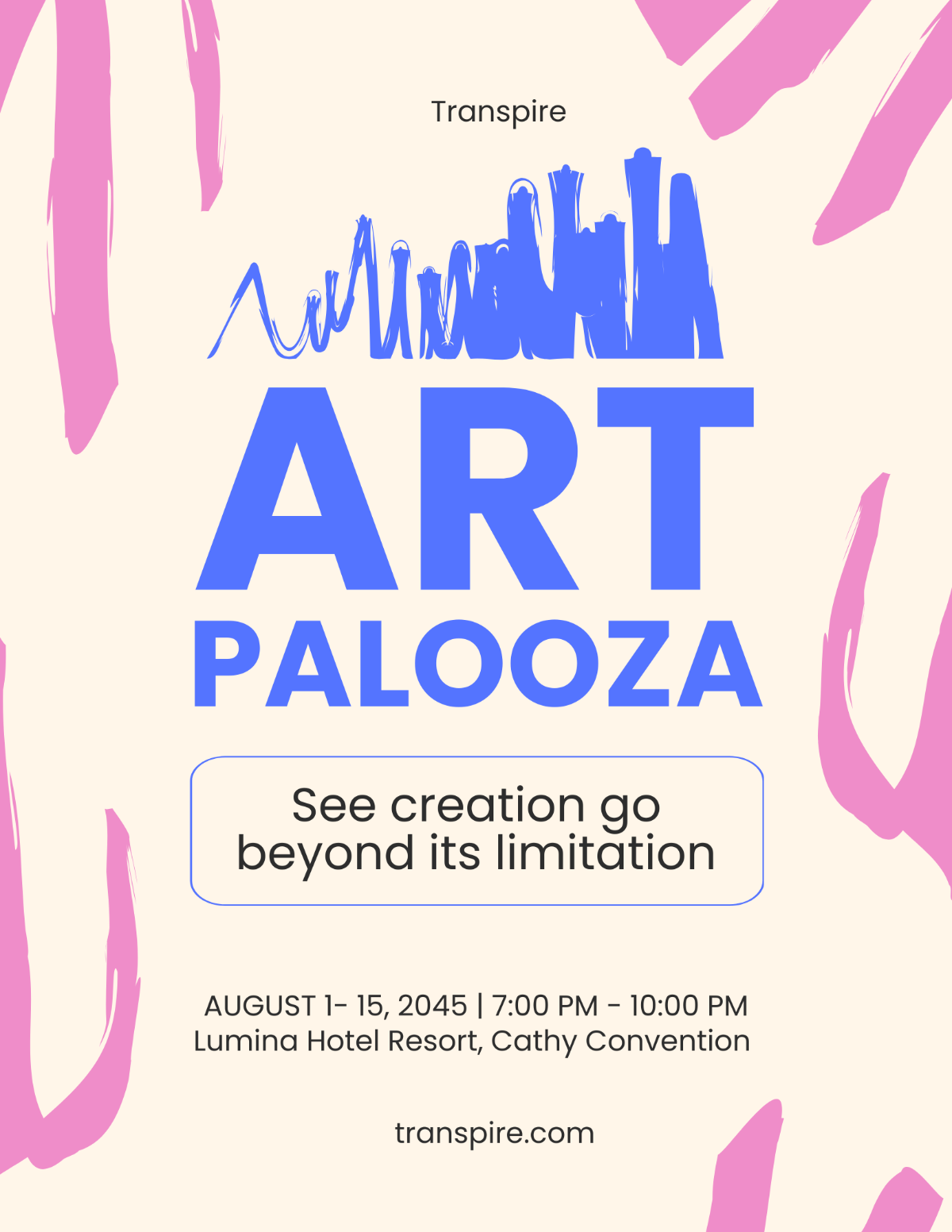 Sample Art Exhibition Flyer