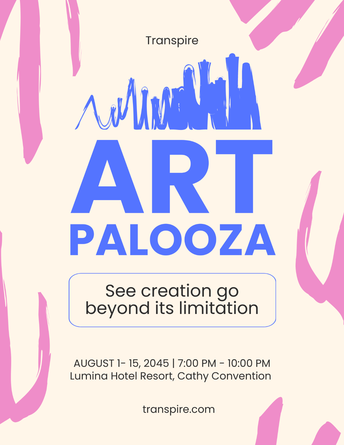Free Sample Art Exhibition Flyer Template