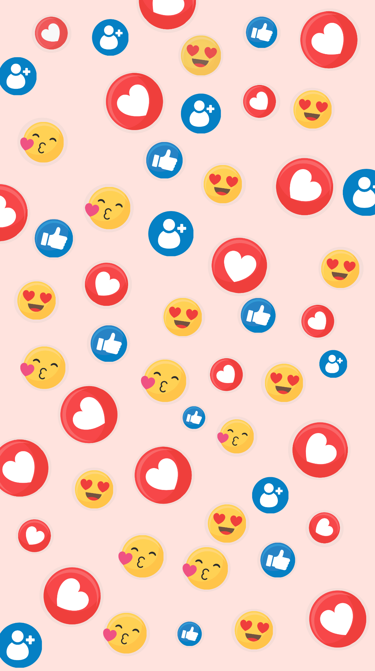 Vector Heart Eyes Face Emoji Design Svg Jpg Png (Instant Download